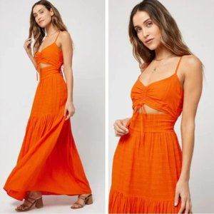 L*Space Orange Swim Coverup